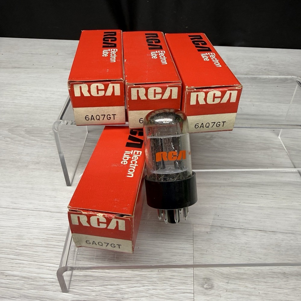 RCA 6AQ7GT Lot Of 4 NOS/NIB RCA Triode/Dual Diode Vacuum Tubes USA